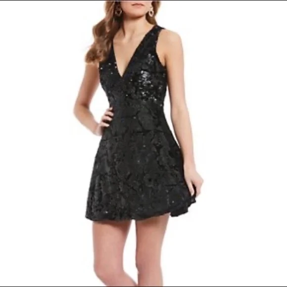 gianni bini black sequin dress giani bini black sequin dress flower